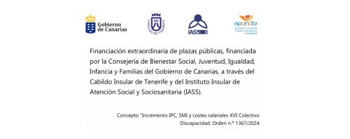 Financiación extraordinaria de plazas públicas en APANATE